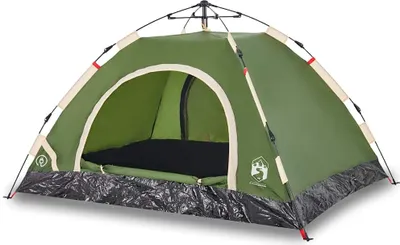 Produktbild von vidaXL Campingzelt 3 Personen Grün Quick Release