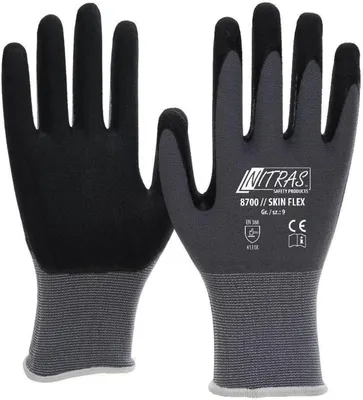 Produktbild von Arbeitshandschuhe | 144 Paar Nitras Skin Flex Strickhandschuhe | Gr. 6 - 11