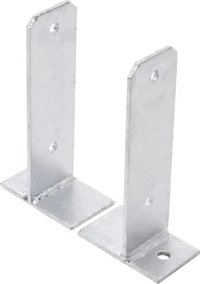 Produktbild von TRIBECCO® U-Pfostenträger Verstellbar U-Form zum Aufdübeln Bodenplatte Vierkantholzpfosten Pfostenträger Anker Feuerverzinkt (verstellbar)