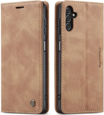 Produktbild von Galaxy A13 5G Hülle, Retro Kunstledertasche mit Standfunktion Schutzhülle für Samsung Galaxy A13 5G Braun