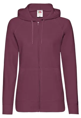 Produktbild von Damen-Kapuzenjacke - FOL HOODED JACKET/W - burgundy - Größe XS