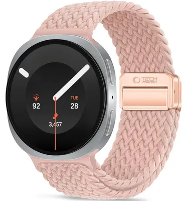 Produktbild von Armband für Galaxy Watch 9 40 mm / 44 mm / 8 40 mm / 44 mm / 8 Classic, Tech-Protect Nylonmag, Rosa