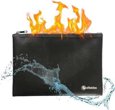 Imagen del producto de Documentos ignífugos e impermeables, estuche para documentos con protección contra incendios, 1 unidad, para la organización de la oficina