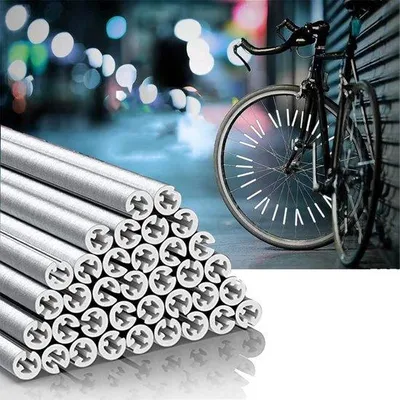 Image de 36 réflecteurs pour rayons de vélo pour une visibilité optimale