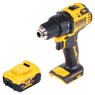Obrázek produktu pro Akumulátorový vrtací šroubovák DeWalt DCD 708 N 18 V 65 Nm bezkartáčový + 1x akumulátor 5,0 Ah - bez nabíječky