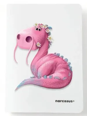 Zdjęcie produktu dla Zeszyt A5/32k kratka PP Dinusie (4szt) NARCISSUS