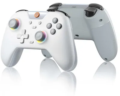 Produktbild von X05 Wireless PC Controller – RGB 7-Farben-Licht, Hall-Joysticks & Hall-Triggers, Bluetooth Controller für PC, Switch, Steam & Handy-Weiß