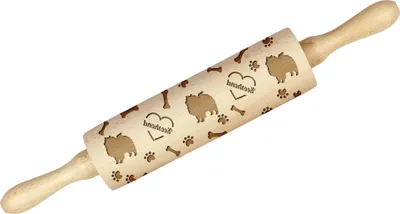 Image de Art-Dog Rouleau à pâtisserie à motifs – Keeshond