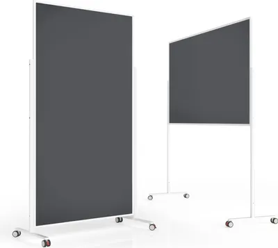 Produktbild von Magnetoplan Design-Moderationstafel VarioPin 100x180cm Filz - Grau