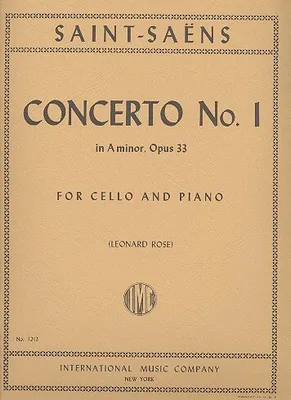 Produktbild von Concerto A minor op.33 no.1 for cello and piano