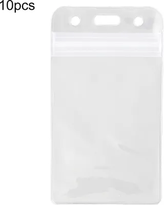 Produktbild von 10pcs Kartenbeutel langlebiger leichter tragbarer wasserdichte wiederverschließbare Reißverschlusstmacherhalter für Bibliothekskarten