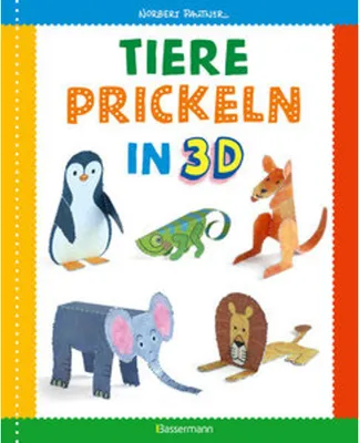 Image de Tiere prickeln in 3D. Zum Basteln, Falten und Spielen.