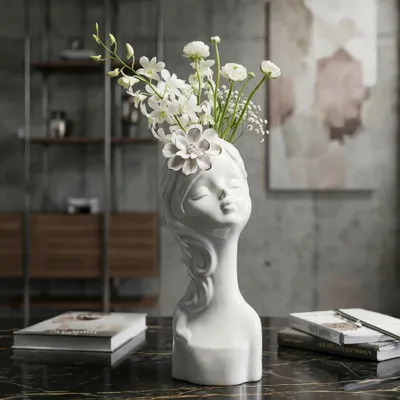 Immagine prodotto di Mauro Ferretti Vaso Young Lady 10,5x10x24,7 cm oro bianco