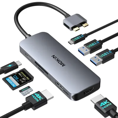 Obrázok produktu pre Dokovacia stanica pre MacBook Pro/Air, dokovacia stanica USB-C s podporou dvoch monitorov
