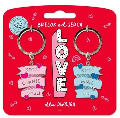 Produktbild von 2er Set Schlüsselanhänger als romantisches Liebesgeschenk zum Valentinstag