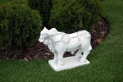 Produktbild von Garten Dekoration Steinbock Terrasse Stein Figuren Figur Deko Statue Skulptur