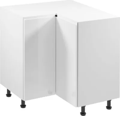 Produktbild von Eckunterschrank Eck-Küchenunterschrank Eckschrank Innenboden Hochglanz