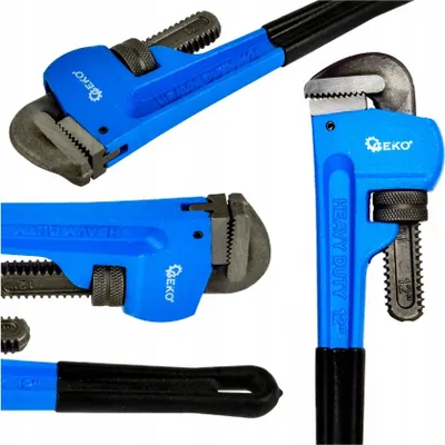 Produktbild von GEKO Stillson 12" PROFI verstellbarer Gusseisen-Rohrschlüssel G01680