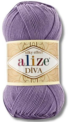 Immagine prodotto di Alize 1x 100 g Lana Diva, tinta unita, uncinetto, lavoro a maglia (622)