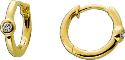 Produktbild von Diamant Creolen Gold 585 14K Natur Diamanten 0.04ct