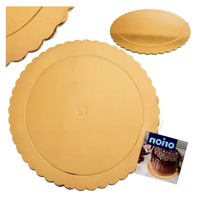 Produktbild von Tortenboden Tortenplatte Kuchenplatte Gold 30 cm