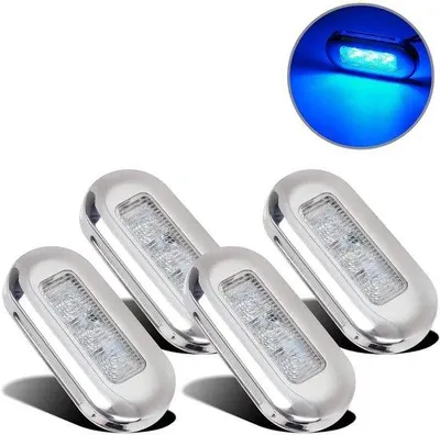 Zdjęcie produktu dla Zestaw oświetlenia LED (4 szt.) – wodoodporny – światło nawigacyjne – oświetlenie kabiny – oświetlenie LED do łodzi