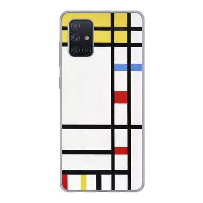 Produktbild von MuchoWow® Handyhülle Schutzhülle Hülle für Samsung Galaxy A51 Place De La Concorde - Piet Mondrian Silikon Softcase Handy Hülle - Schutzabdeckung