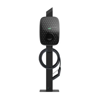 Produktbild von Wallbox Standfuß Mercedes - Edelstahl schwarz (RAL 9005)