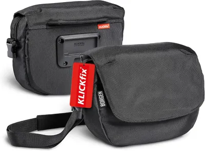 Productafbeelding van Stuurtas 5 liter - Klikbevestiging - 2-in-1 draagtas - Zwart