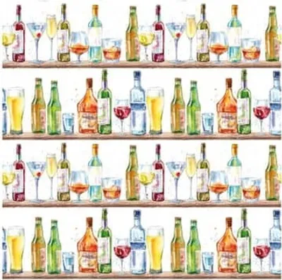Produktbild von Servietten 33x33 cm - Cocktail Bar