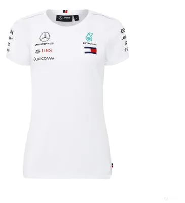 Produktbild von 2018, Weiß, Mercedes Rundhals Damen Team T-shirt XXS
