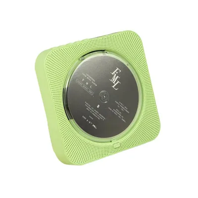 Immagine prodotto di ZELURXX Lettore CD portatile con Bluetooth e FM, suono stereo a 360°, supporto USB e scheda TF, verde