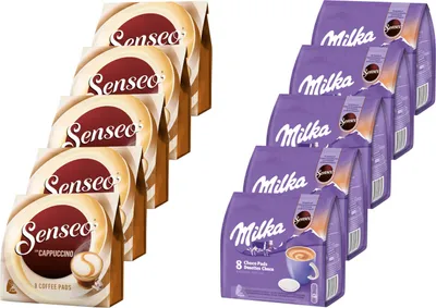 Produktbild von SENSEO Pads Typ Cappuccino & Milka Schoko - 80 Getränke UTZ-