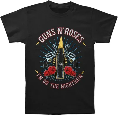 Produktbild von Guns N Roses - "Night Train" T-Shirt für Herren/Damen Uni RO718 (L) (Schwarz)