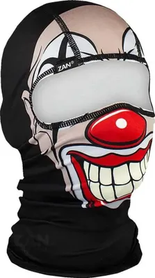 Image de Zan Headgear Chicano Clown Bonnet de tempête Blanc,Noir Hommes,Femmes Blanc,Noir One Size