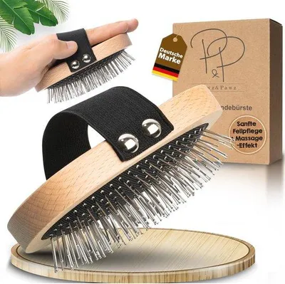 Image de Brosse pour chiens à poils longs avec effet massant