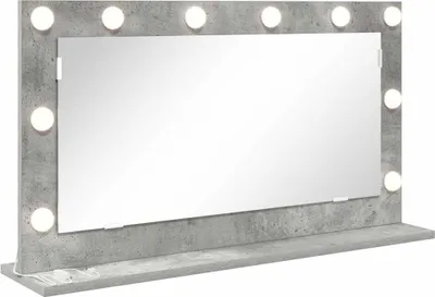 Produktbild von vidaXL Waschtischspiegel Betongrau 80 x 45 x 18 cm Rechteckig