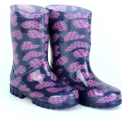 Obrázek produktu pro Holínky / gumáčky Demar Twister Print V modré se srdíčky 2387 20/21