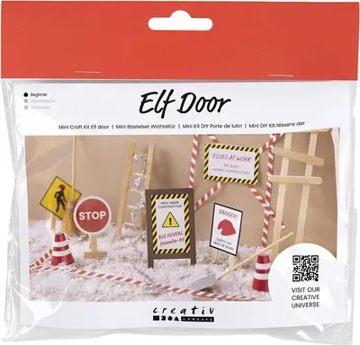 Produktbild von Creativ Company Mini-Hobby-Set Wichteltür, im Aufbau, 1 Karton