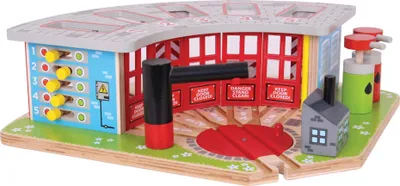 Image de Bigjigs Rail Dépôt exclusif pour 5 trains