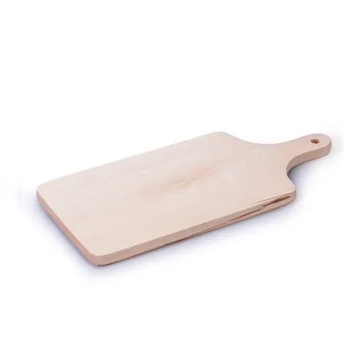 Produktbild von SCHNEIDEBRETT Holz Frühstücksbrett Brotzeitbrett Küchenbrett Beige 38,5x18 cm