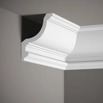 Produktbild von Mardom Deckenleiste MDB154 Profoam 125 x 150 x 2000 mm Weiß Stuckleiste Extravagant