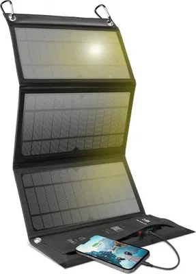 Obrázek produktu pro SBS přenosná solární nabíječka 21W 2x USB černá (TESOLARCHG21W)