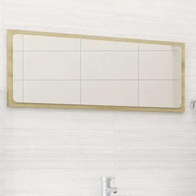 Produktbild von BEI CLORIS Badspiegel Sonoma-Eiche 90x1,5x37 cm Holzwerkstoff 2024 Neu3758287