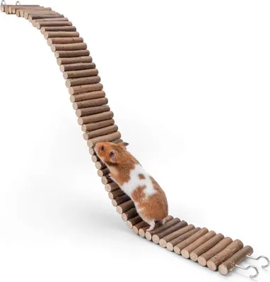 Image de Niteangel Hamster Pont suspendu Échelle à grimper 72,4 cm de long 7,1 cm de large