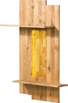 Image de MASSIVMOEBEL24 | Etagère murale en bois de Chêne 80x28x110 naturel huilé WIEN #236