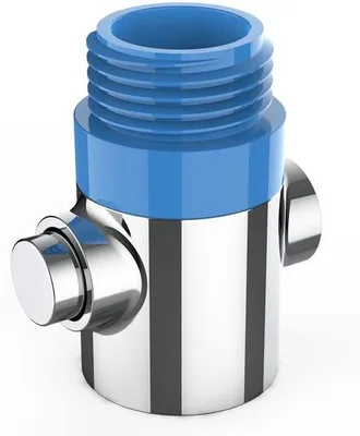 Produktbild von Duschkop Absperrventil G1/2, Edelstahl, Chrom, 1 Stück