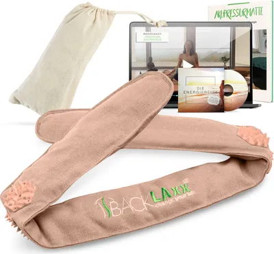 Produktbild von BACKLAxx® Akupressur Stirnband gegen Migräne und Kopfschmerzen. Akupunktur Kopfband, Kopfmassagegerät mit Tasche zur Kopfmassage