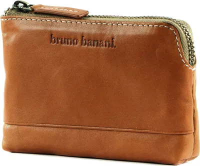 Image de bruno banani Cuir étui à clés Key Case Cognac marron clair