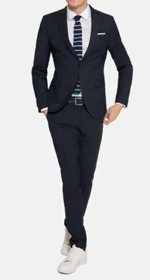 Produktbild von WhiteBros - Slim Fit - Herren Anzug in Schwarz oder Blau, Luigi A/Elio (142000), Farbe:Blau(10), Größe:28